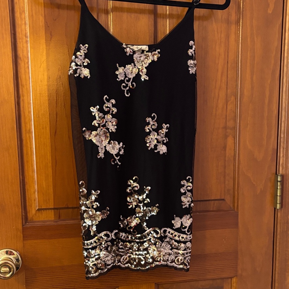Elegant Black and Gold Embellished shirt